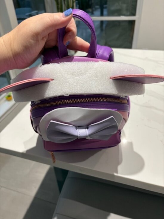 NWOT Loungefly Disney The Minnie Mouse Classic Series Backpack Lavender Haze - Picture 6 of 6